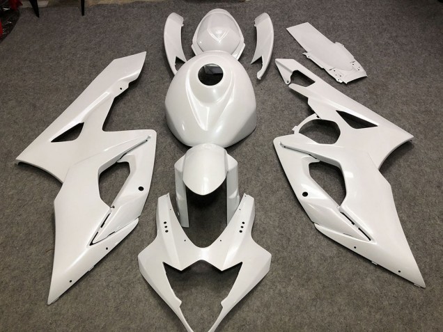 Purchase 2005-2006 Glossy White Plain Suzuki GSXR 1000 Motorcycle Fairings UK