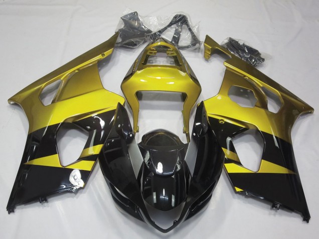 Purchase 2003-2004 Yellow Glossy Black Suzuki GSXR 1000 Motorcycle Fairings UK
