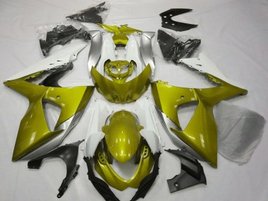 Purchase 2009-2016 White Yellow Suzuki GSXR 1000 Motorcycle Fairings UK