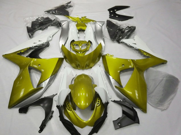 Purchase 2009-2016 White Yellow Suzuki GSXR 1000 Motorcycle Fairings UK