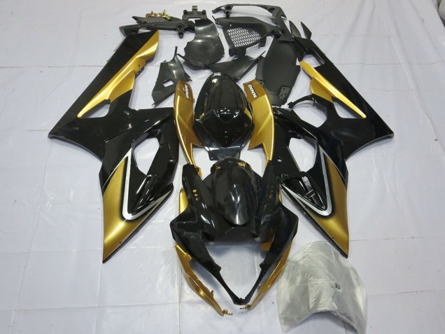 Purchase 2005-2006 Gold Black Suzuki GSXR 1000 Motorcycle Fairings UK