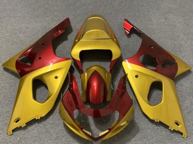 Purchase 2000-2002 Gold Red Suzuki GSXR 1000 Motorcycle Fairings UK