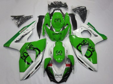 Purchase 2009-2016 White Green Go Fun Suzuki GSXR 1000 Motorcycle Fairings UK