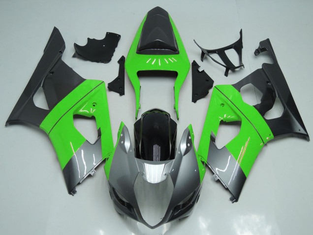 Purchase 2003-2004 Green Silver Black Suzuki GSXR 1000 Motorcycle Fairings UK