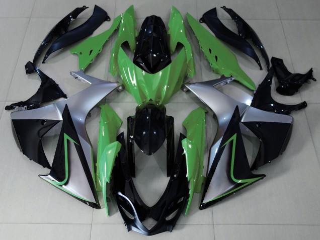Purchase 2009-2016 Green Silver Black Suzuki GSXR 1000 Motorcycle Fairings UK