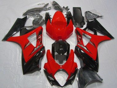 Purchase 2007-2008 Red Glossy Black Suzuki GSXR 1000 Motorcycle Fairings UK
