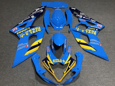Purchase 2005-2006 Blue Yellow Black Rizla Suzuki GSXR 1000 Motorcycle Fairings UK