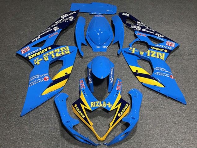 Purchase 2005-2006 Blue Yellow Black Rizla Suzuki GSXR 1000 Motorcycle Fairings UK