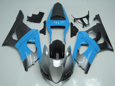 Purchase 2003-2004 Light Blue Silver Black Suzuki GSXR 1000 Motorcycle Fairings UK