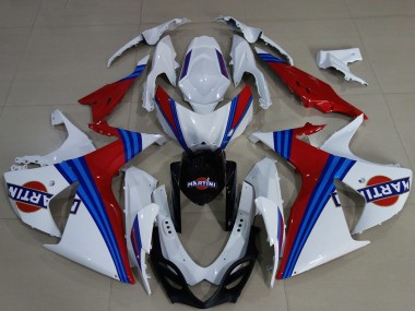 Purchase 2009-2016 White Blue Red Martini Suzuki GSXR 1000 Motorcycle Fairings UK
