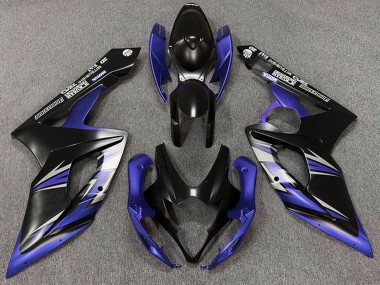 Purchase 2005-2006 Matte Black Blue Suzuki GSXR 1000 Motorcycle Fairings UK