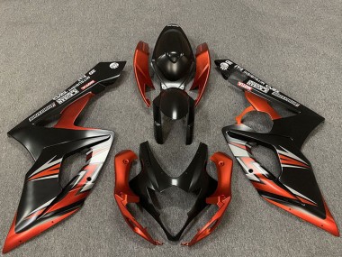 Purchase 2005-2006 Matte Black Orange Suzuki GSXR 1000 Motorcycle Fairings UK