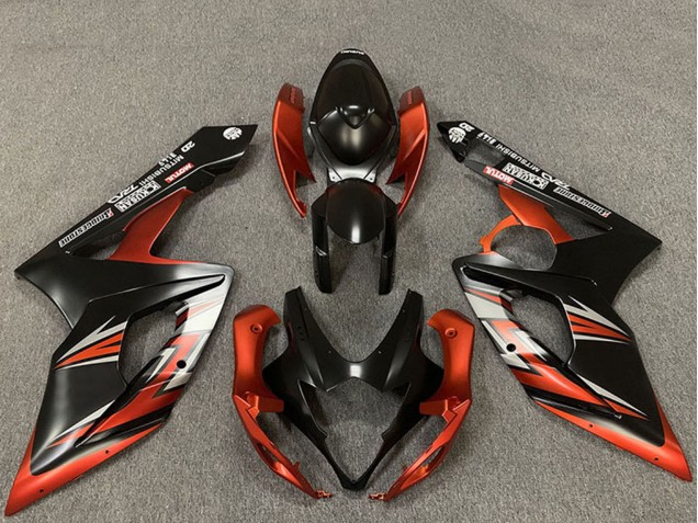 Purchase 2005-2006 Matte Black Orange Suzuki GSXR 1000 Motorcycle Fairings UK