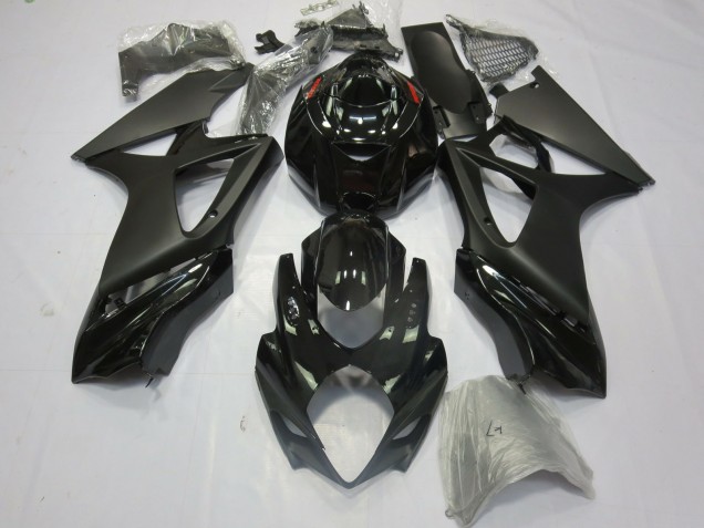 Purchase 2007-2008 Glossy Black Matte Black Suzuki GSXR 1000 Motorcycle Fairings UK
