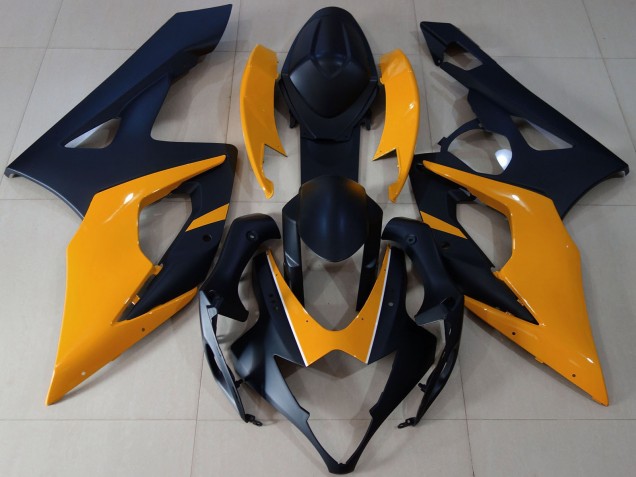 Purchase 2005-2006 Matte Black Light Orange Suzuki GSXR 1000 Motorcycle Fairings UK