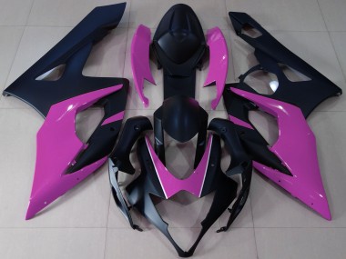 Purchase 2005-2006 Matte Black Pink Suzuki GSXR 1000 Motorcycle Fairings UK