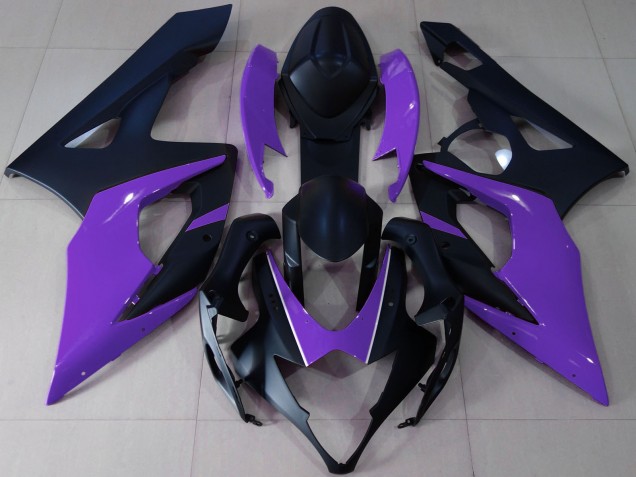 Purchase 2005-2006 Matte Black Purple Suzuki GSXR 1000 Motorcycle Fairings UK