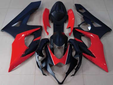 Purchase 2005-2006 Matte Black Red Suzuki GSXR 1000 Motorcycle Fairings UK