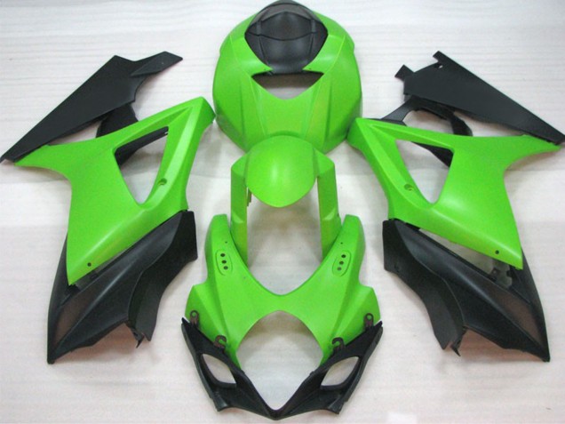 Purchase 2007-2008 Green Matte Black Suzuki GSXR 1000 Motorcycle Fairings UK