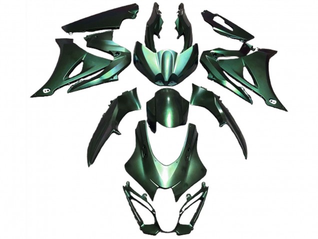 Purchase 2017-2024 Matte Green Suzuki GSXR 1000 Motorcycle Fairings UK