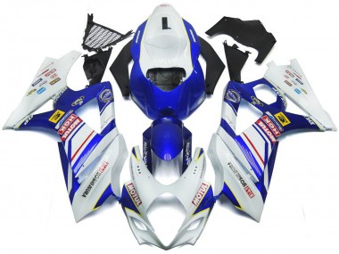 Purchase 2007-2008 White Blue Red Yellow Suzuki GSXR 1000 Motorcycle Fairings UK