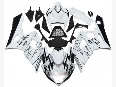 Purchase 2005-2006 White Black Corona OEM Style Suzuki GSXR 1000 Motorcycle Fairings UK