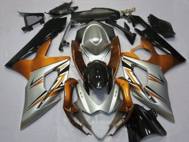 Purchase 2005-2006 Orange Silver Glossy Black Suzuki GSXR 1000 Motorcycle Fairings UK
