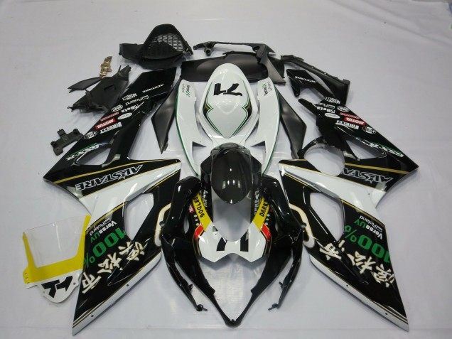 Purchase 2005-2006 White Black Yellow Red GREEN RockStar Suzuki GSXR 1000 Motorcycle Fairings UK