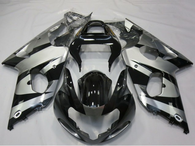 Purchase 2000-2002 Silver Glossy Black Suzuki GSXR 1000 Motorcycle Fairings UK