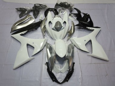 Purchase 2009-2016 White Silver Suzuki GSXR 1000 Motorcycle Fairings UK