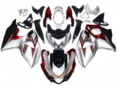Purchase 2009-2016 Silver Red Black Suzuki GSXR 1000 Motorcycle Fairings UK