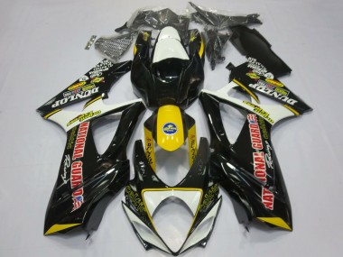 Purchase 2007-2008 White Yellow Red Black Dunlop Suzuki GSXR 1000 Motorcycle Fairings UK
