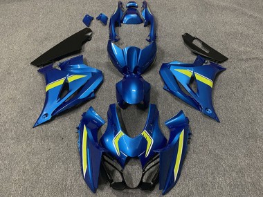 Purchase 2017-2024 Blue Yellow Style Suzuki GSXR 1000 Motorcycle Fairings UK