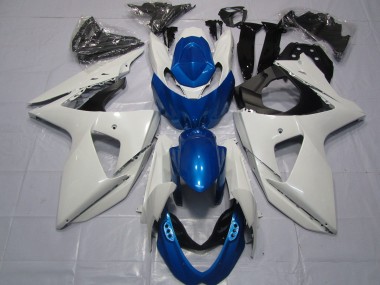 Purchase 2009-2016 White Blue Suzuki GSXR 1000 Motorcycle Fairings UK