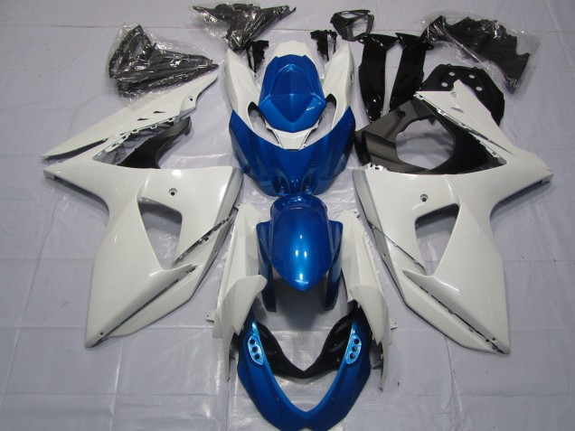 Purchase 2009-2016 White Blue Suzuki GSXR 1000 Motorcycle Fairings UK