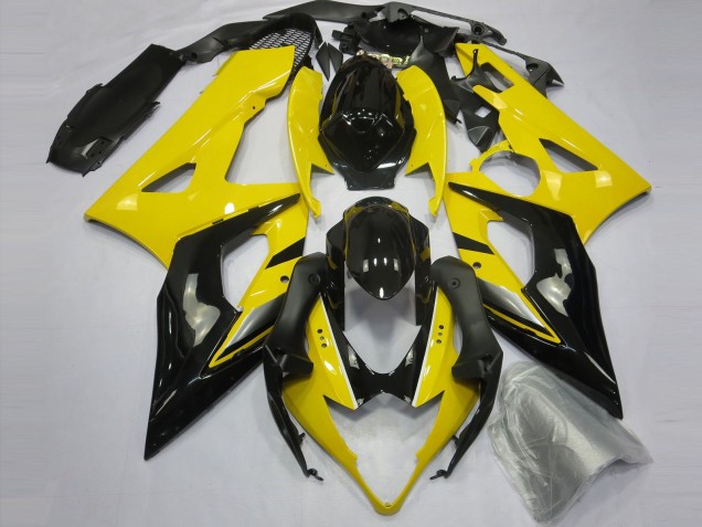 Purchase 2005-2006 Yellow Glossy Black Suzuki GSXR 1000 Motorcycle Fairings UK