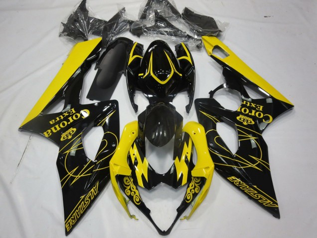 Purchase 2005-2006 Yellow Black Corona Alstare Suzuki GSXR 1000 Motorcycle Fairings UK