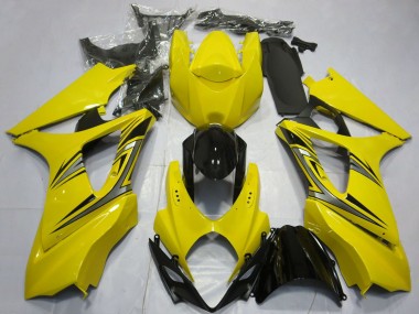 Purchase 2007-2008 Yellow Glossy Black OEM Style Suzuki GSXR 1000 Motorcycle Fairings UK
