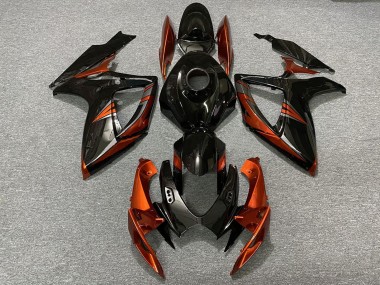 Purchase 2006-2007 Glossy Black Orange Suzuki GSXR 600 / GSXR 750 Motorcycle Fairings UK