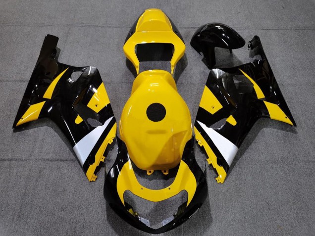 Purchase 2001-2003 Yellow White Glossy Black Suzuki GSXR 600 / GSXR 750 Motorcycle Fairings UK