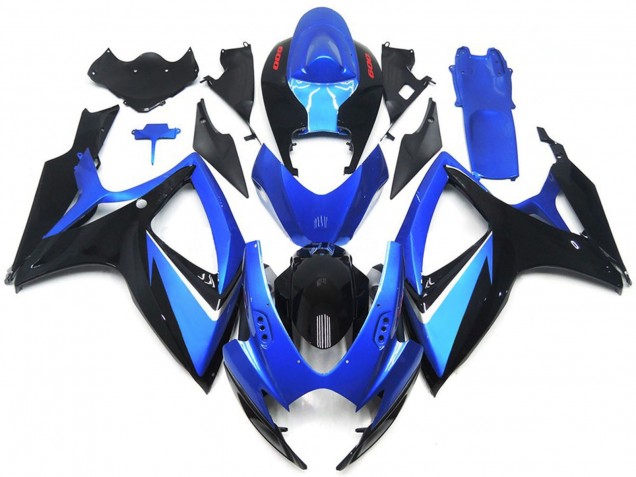 Purchase 2006-2007 Blue Black Red Stripe Suzuki GSXR 600 / GSXR 750 Motorcycle Fairings UK
