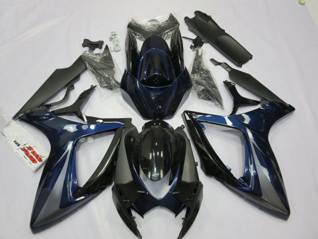 Purchase 2006-2007 Blue Grey Black Stripe Suzuki GSXR 600 / GSXR 750 Motorcycle Fairings UK