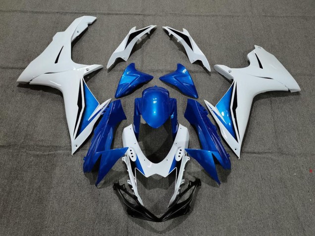 Purchase 2011-2024 White Blue Suzuki GSXR 600 / GSXR 750 Motorcycle Fairing UK