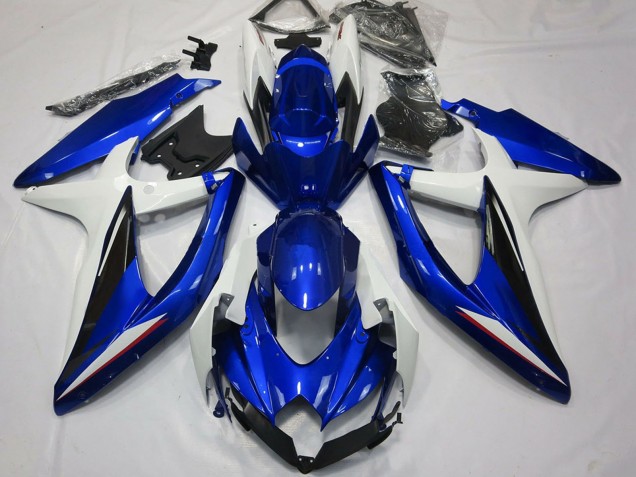 Purchase 2008-2010 White Blue Black Suzuki GSXR 600 / GSXR 750 Motorcycle Fairings UK