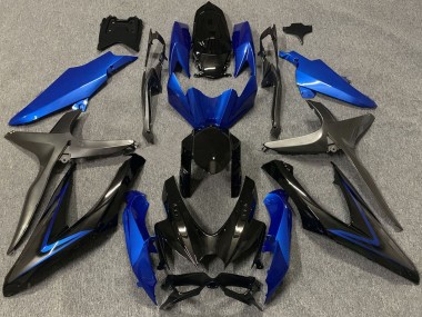 Purchase 2008-2010 Blue Grey Glossy Black Suzuki GSXR 600 / GSXR 750 Motorcycle Fairings UK