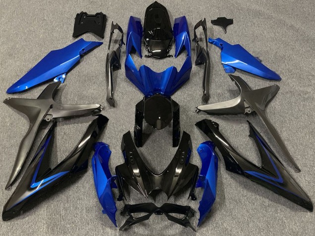 Purchase 2008-2010 Blue Grey Glossy Black Suzuki GSXR 600 / GSXR 750 Motorcycle Fairings UK