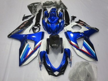 Purchase 2008-2010 Blue White Glossy Black Red Suzuki GSXR 600 / GSXR 750 Motorcycle Fairings UK