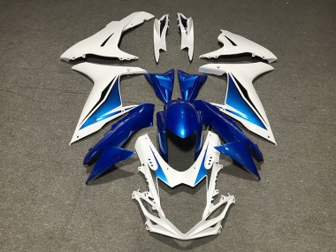 Purchase 2011-2024 Blue White Custom Suzuki GSXR 600 / GSXR 750 Motorcycle Fairings UK
