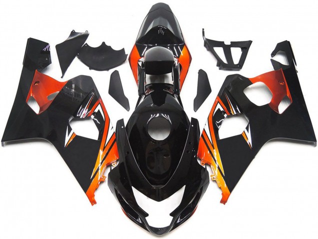 Purchase 2004-2005 Glossy Black Orange OEM Style Suzuki GSXR 600 / GSXR 750 Motorcycle Fairings UK