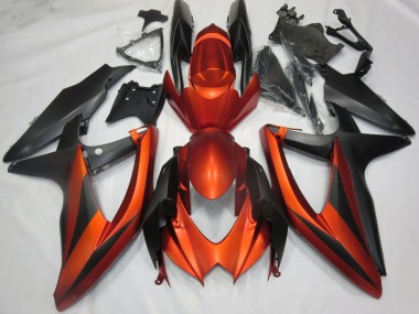 Purchase 2008-2010 Burnt Orange Matte Black Suzuki GSXR 600 / GSXR 750 Motorcycle Fairings UK